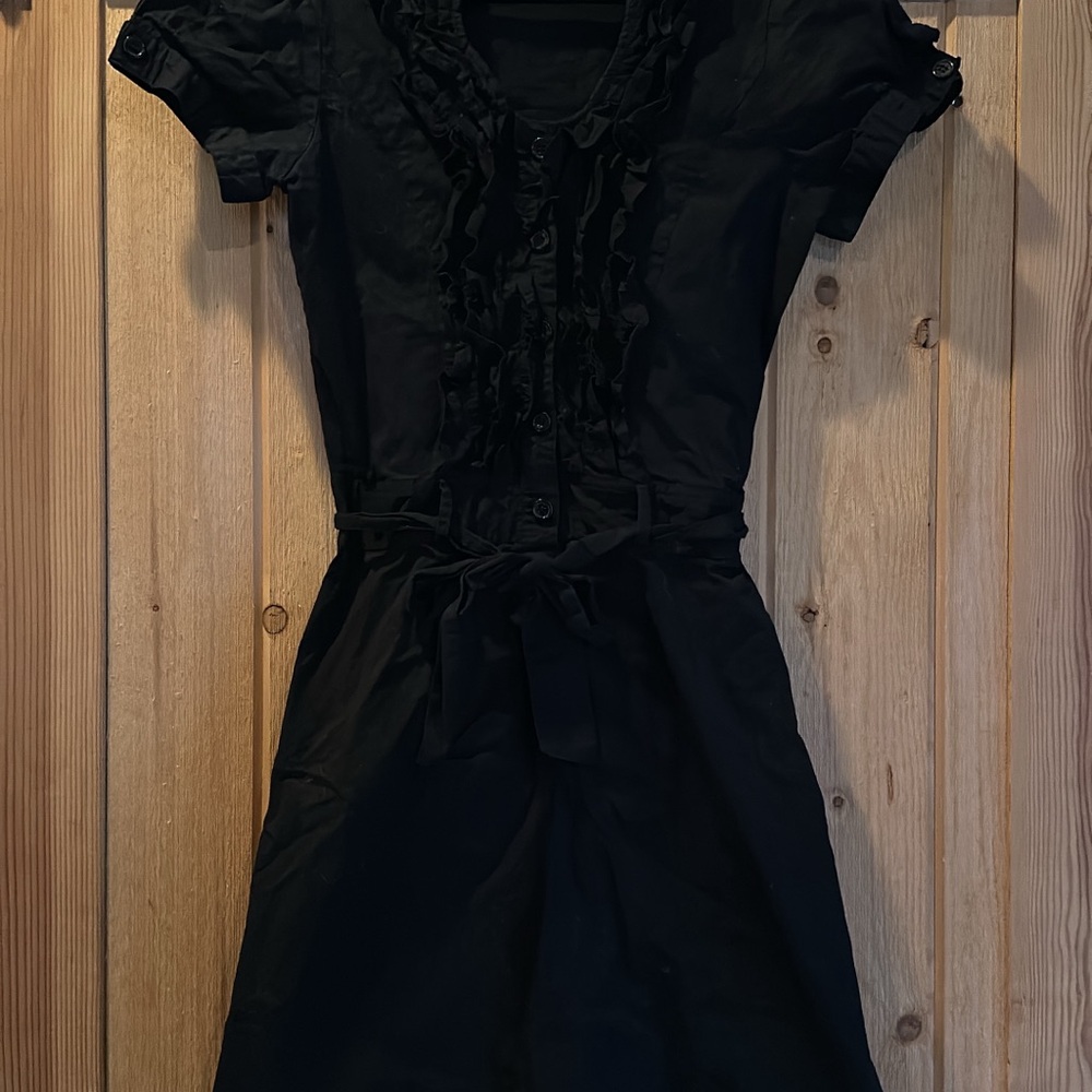 Shabby Apple Black Ruffle Dress